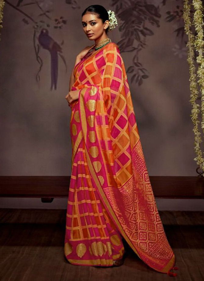 Radha Kimora New Latest Designer Ethnic wear Georgette Silk Saree Collection